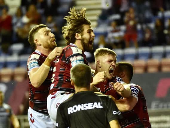 Wigan charge into the play-offs after a win against Catalans