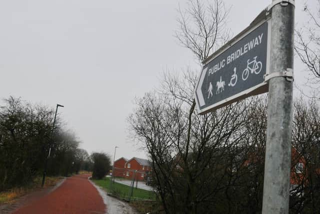 The Line bridleway is a popular haunt for the men