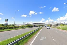 A woman has died after a crash at Charnock Richard Services on the M6 this morning (Wednesday, September 22). Pic: Google