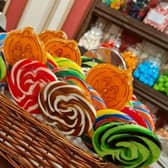 The shop has a wide selection of sweets