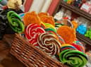 The shop has a wide selection of sweets