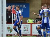 Charlie Wyke opens his Latics account at Accrington