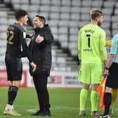 Leam Richardson with Kyle Joseph at Sunderland last season