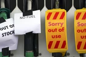 A Shell petrol station which has no fuel