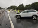 Police say the crash was caused by the poor weather conditions and are urging motorists to "slow down and drive to the conditions"