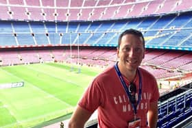 Phil Wilkinson at the Nou Camp in 2019
