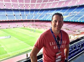 Phil Wilkinson at the Nou Camp in 2019