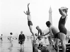 Having fun in Blackpool in yesteryear