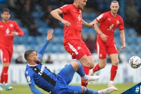 Charlie Wyke in action for Latics