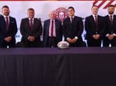 Lee Briers, Shaun Wane, Ian Lenagan, Matty Peet, Kris Radlinski and Sean O'Loughlin