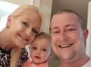 Sara and David Stiller with daughter Ellie, three
