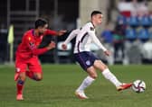 Phil Foden on the ball in Andorra