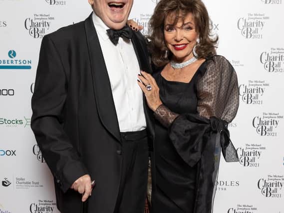Dame Joan Collins and Christopher Biggins who were attendees at the event alongside a whole host of stars