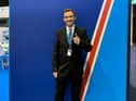 Luke Marsden at the Conservative Party Conference in Manchester