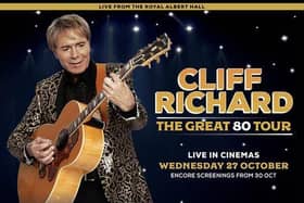 Sir Cliff's live concert will be shown at the Empire cinema in Wigan