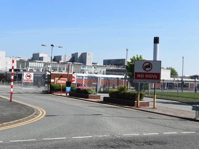 The Heinz plant entrance in Kitt Green