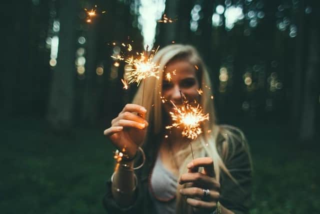 Sparklers are always part of the fun on bonfire night