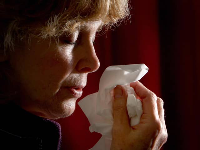 Many people catch colds in the winter months