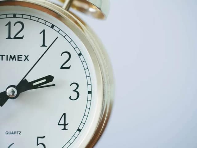 The clocks go back one hour on the last Sunday in October