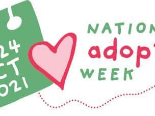 The logo for National Adoption Week which runs from October 18 to October 24