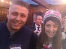 Jodie, right with her husband mikey