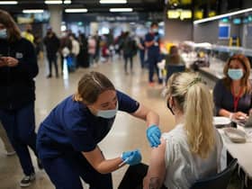 A Covid vaccination centre