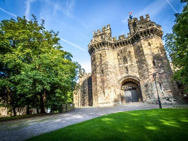 The Castle, one of Lancaster’s magnificent landmarks. Photograph reproduced by kind permission of the Duchy of Lancaster