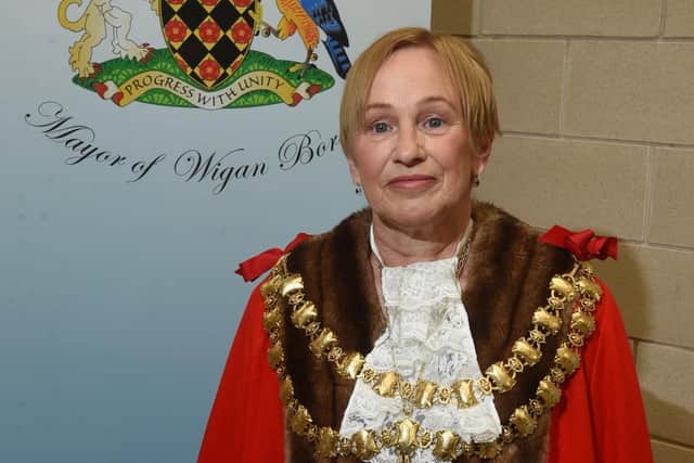 The Mayor of Wigan Counc Yvonne Klieve