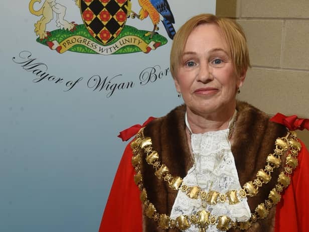 The Mayor of Wigan Counc Yvonne Klieve