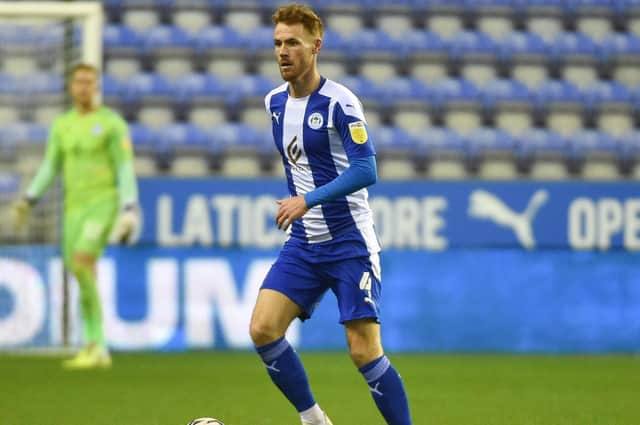 Tom Naylor in action against Lincoln