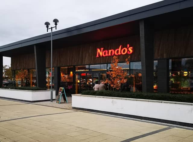 The new Nando's restaurant on Robin Park retail park, Wigan