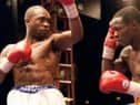 Nigel Benn and Chris Eubank in action during one of their fights