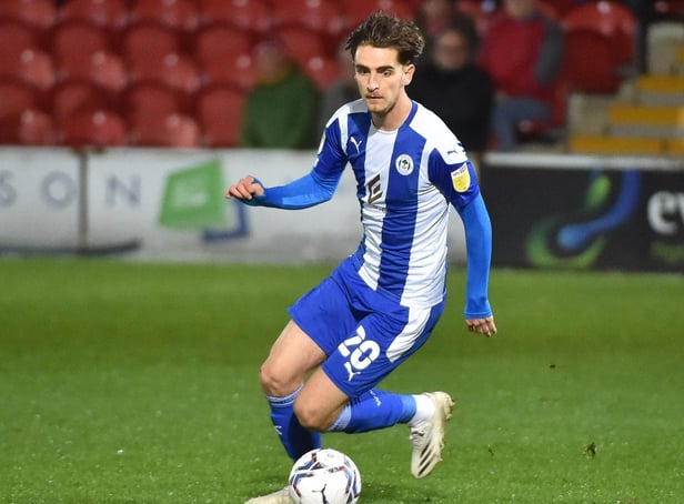 Tom Bayliss in action at Fleetwood