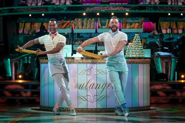 Johannes Radebe and John Whaite