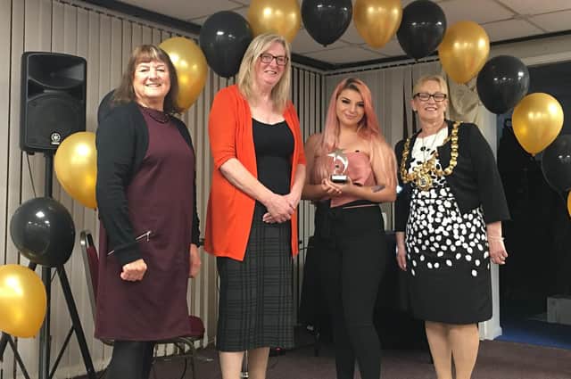 Leah won Care Leaver of the Year