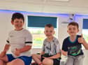 Children at the new hub
