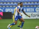 Curtis Tilt in action against Solihull before injury struck