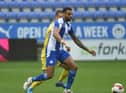 Curtis Tilt in action against Solihull before injury struck