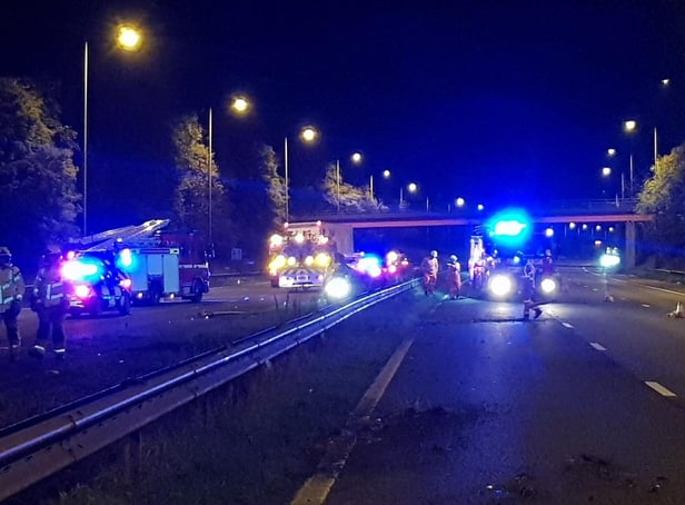 M6 lanes were closed overnight after a van overturned on the motorway between junctions 28 (Leyland) and 27 (Standish) at around 12.30am