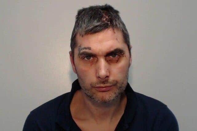 Scott William Mills, 37, of Grenfell Close, Worsley Mesnes, has been sentenced to 8 years behind bars. Photo: Greater Manchester Police