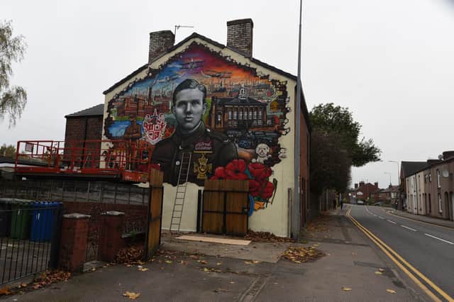 The mural is on Twist Lane in Leigh