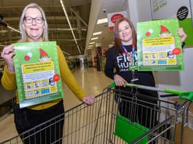 Maureen Holcroft, founder of Daffodils Dreams, with Rebecca Glaze, community champion at Asda in Wigan, as they launch the appeal