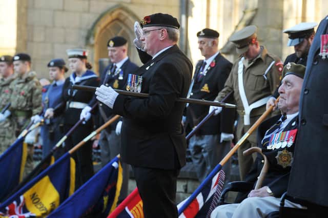 Standards were lowered during the moving ceremony