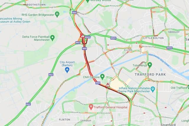 The crash reportedly involved a lorry and a car, according to the AA