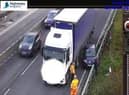 The collision has forced one lane to be closed