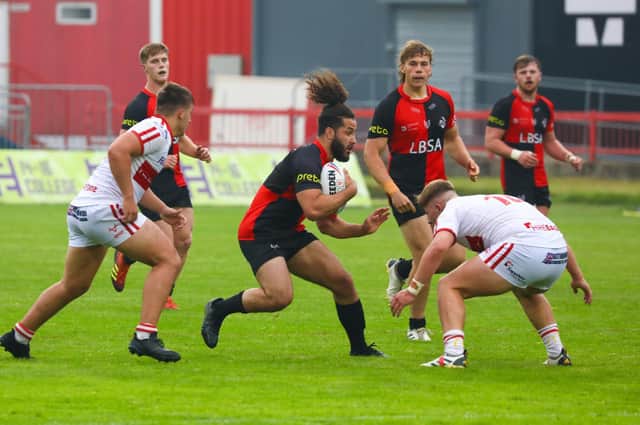 Ramon Silva in action for London Broncos