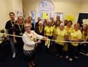 Mayor of Wigan Coun Yvonne Klieve cuts the ribbon