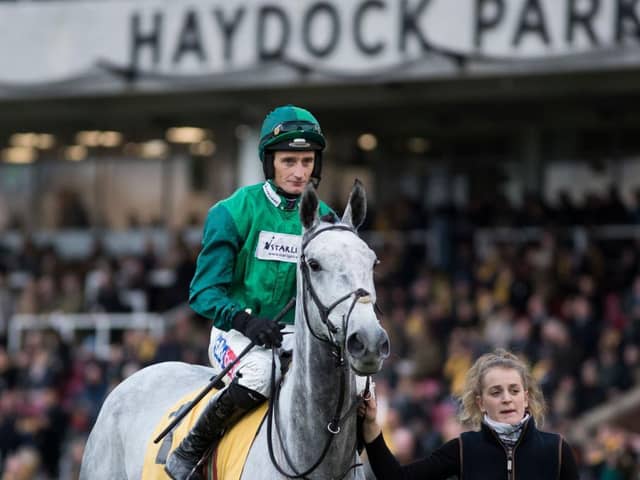 The highlight Haydock's Saturday card is the Betfair Chase in which Bristol De Mai is chasing a fourth win in the three-mile event.