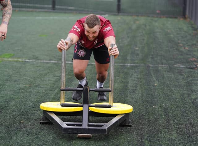 Kaide Ellis during Warriors training this week