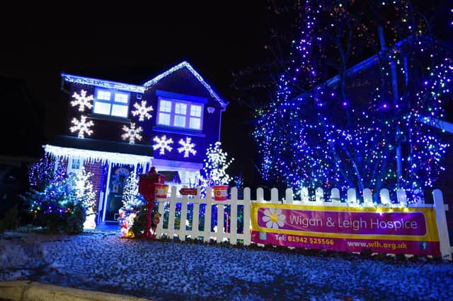 Mike's illuminations also include a snow show